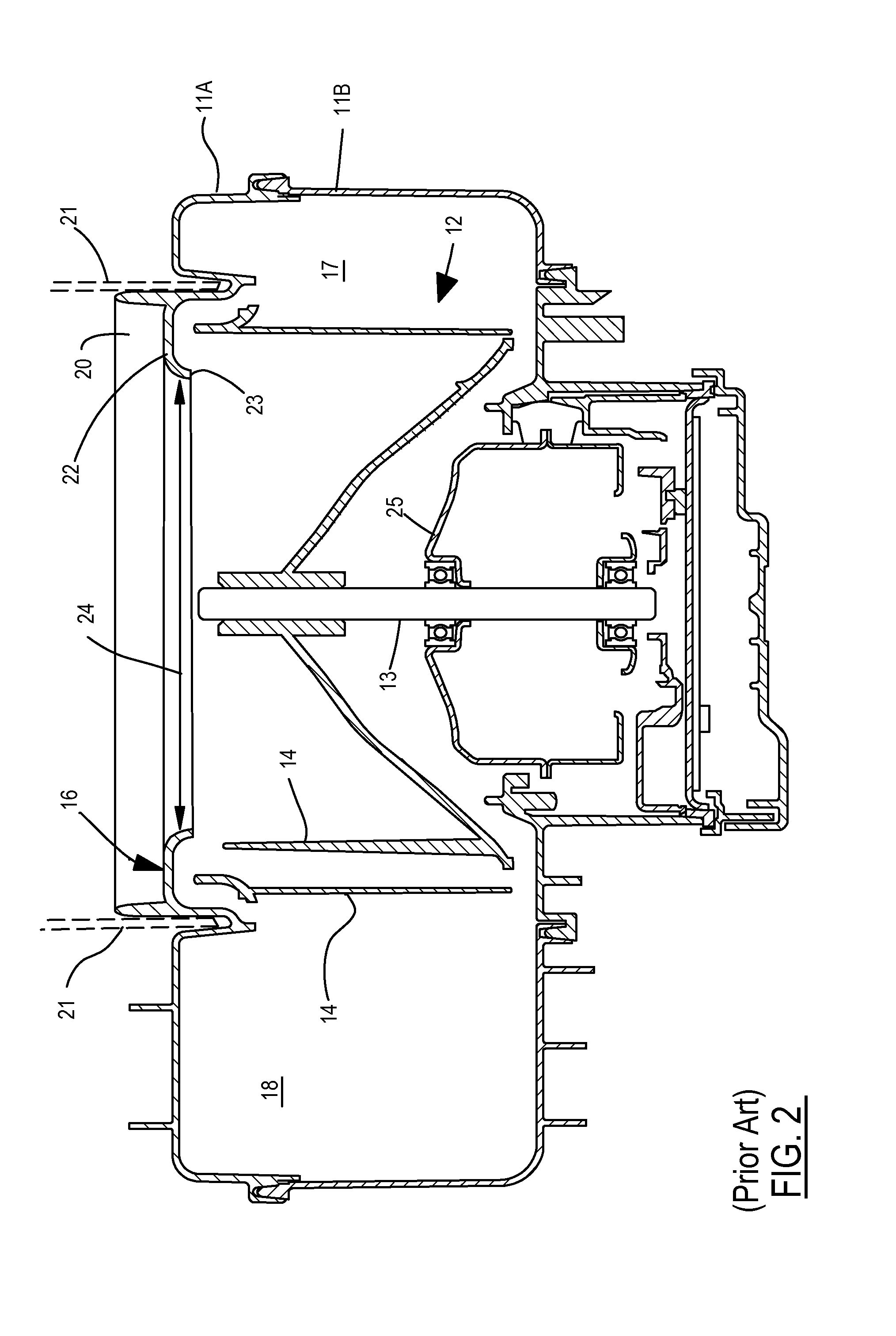 Suppression of blade passing frequency tone in automotive air handling system