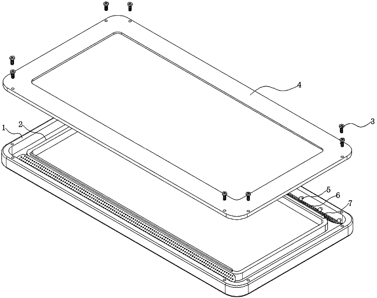 A picture frame for reducing direct ultraviolet irradiation