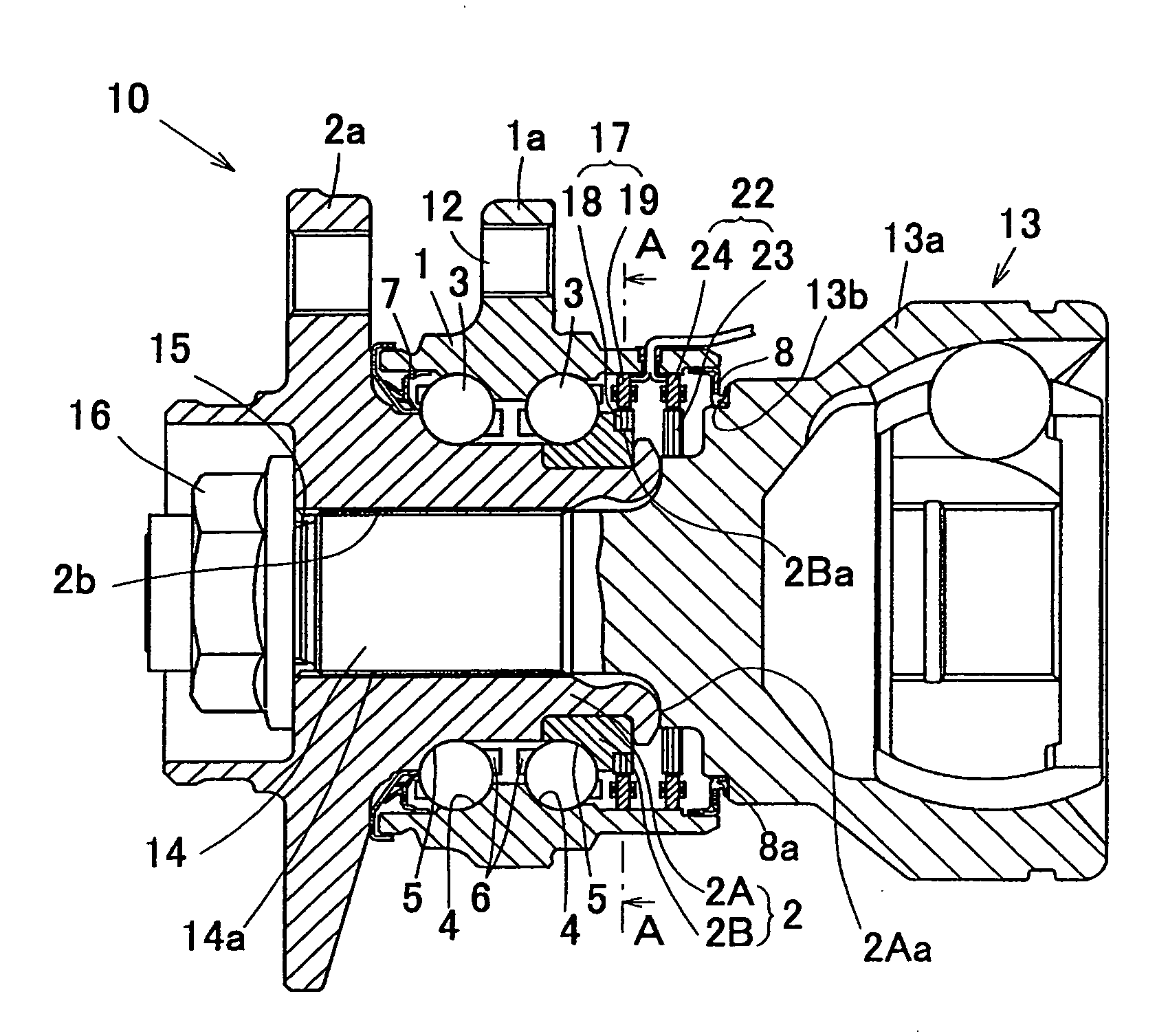 Wheel Support Bearing Assembly with Built-In Load Sensor