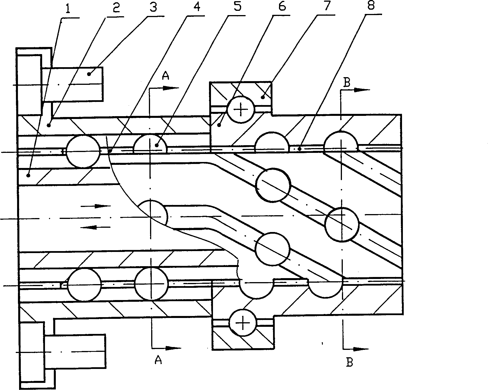 Engine with rolling screw