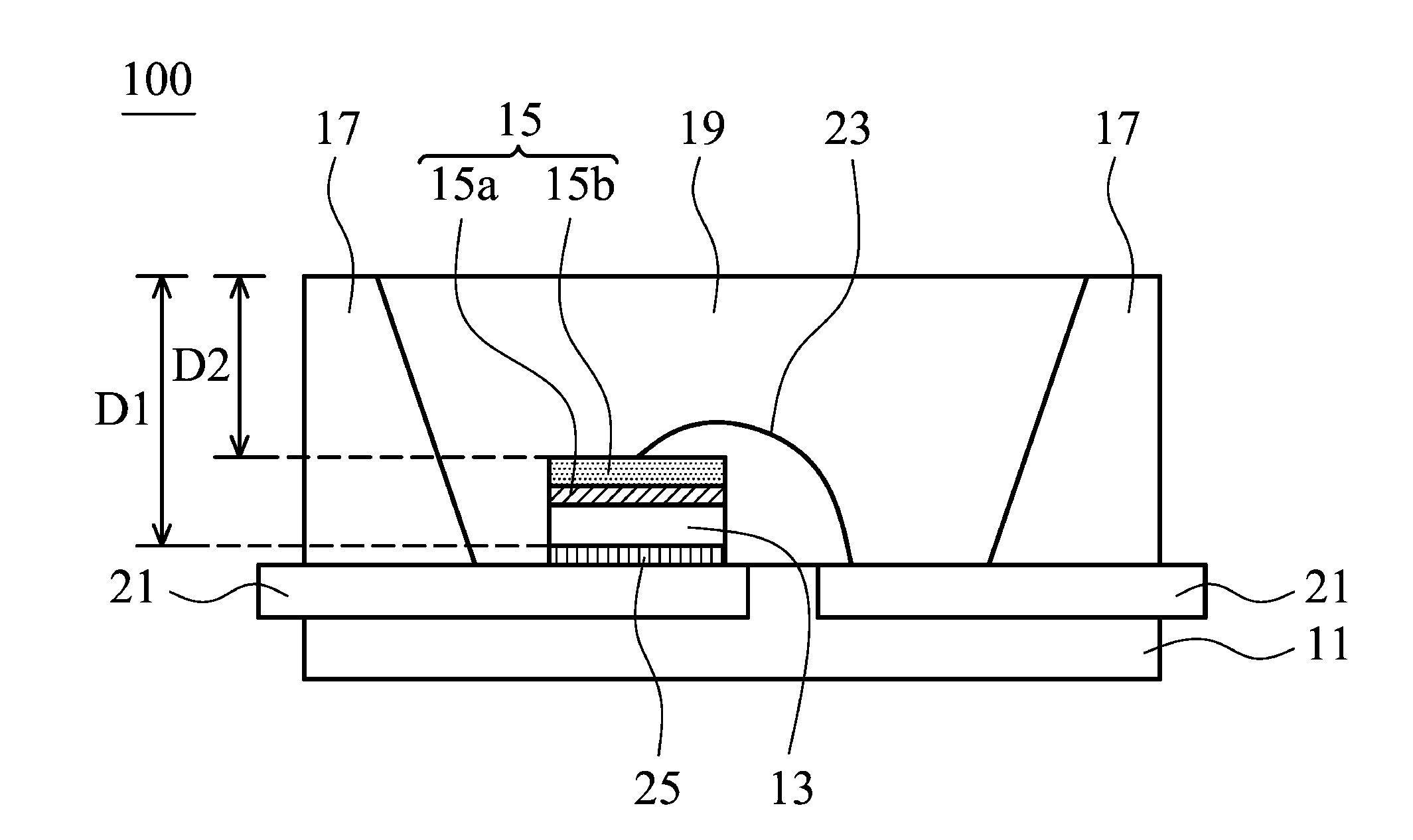 Light emitting diode package structure