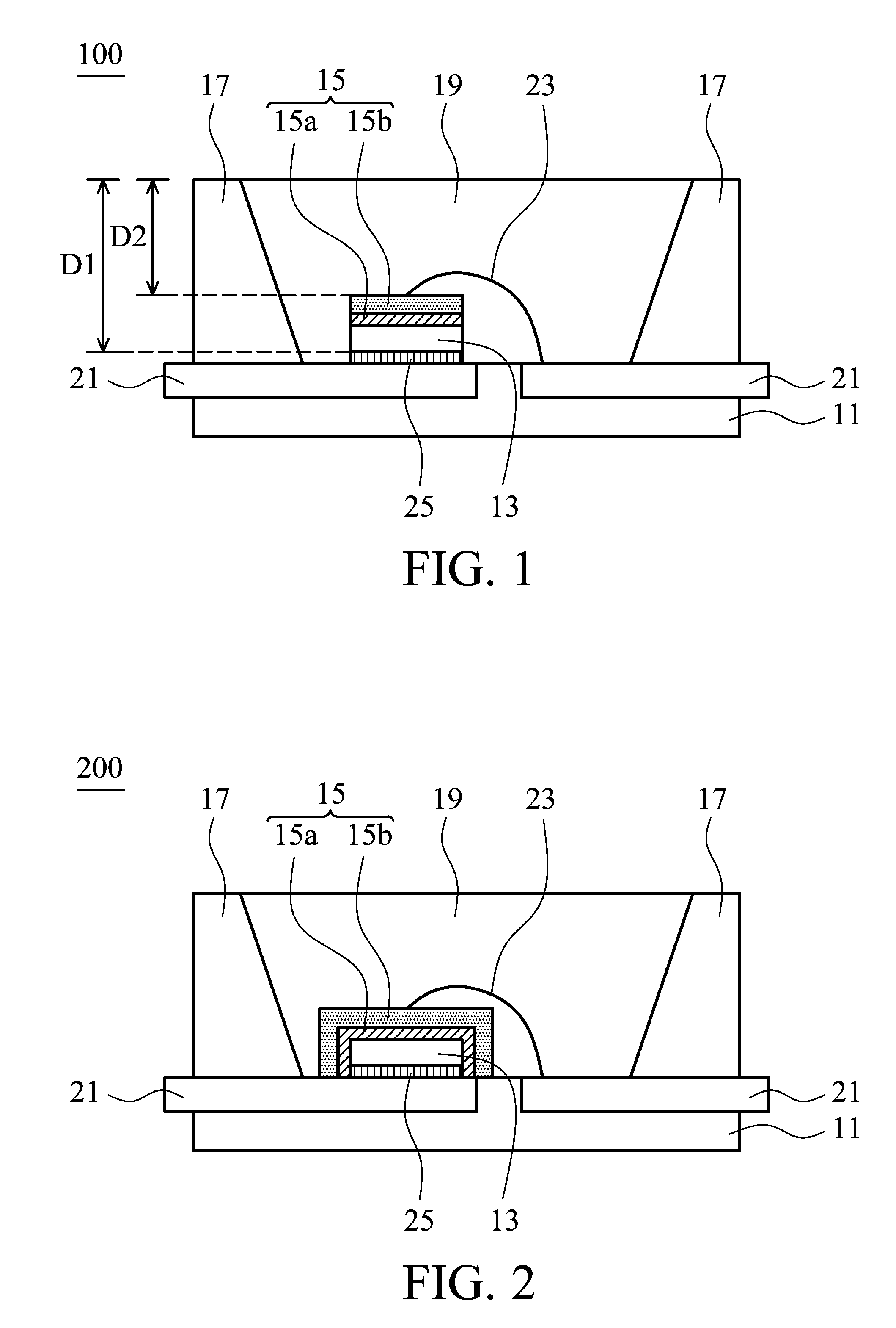 Light emitting diode package structure