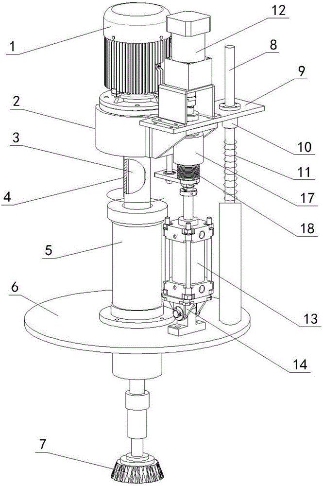Automatic deburring device capable of realizing accurate compensation
