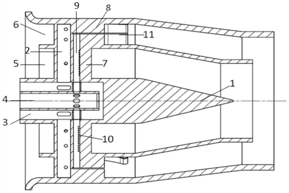 A gas turbine combustor dual fuel nozzle