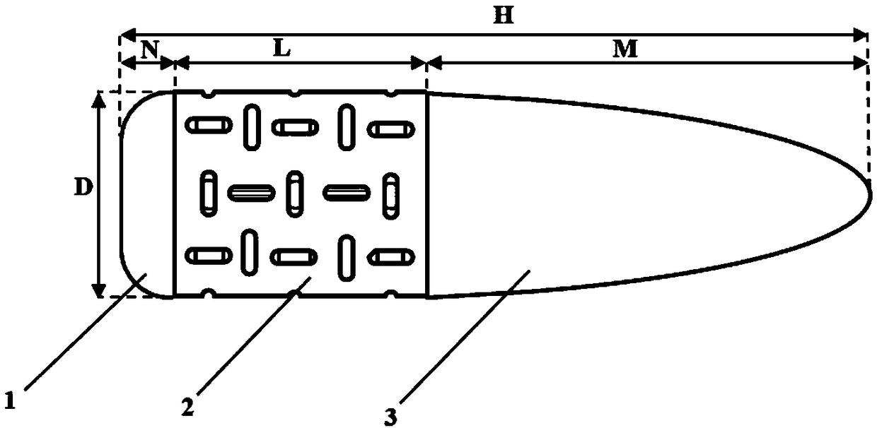 A bullet with a negative Poisson's ratio effect and a design method thereof