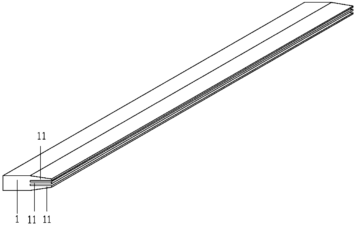 Continuous side composite copper-aluminum composite material and manufacturing method thereof