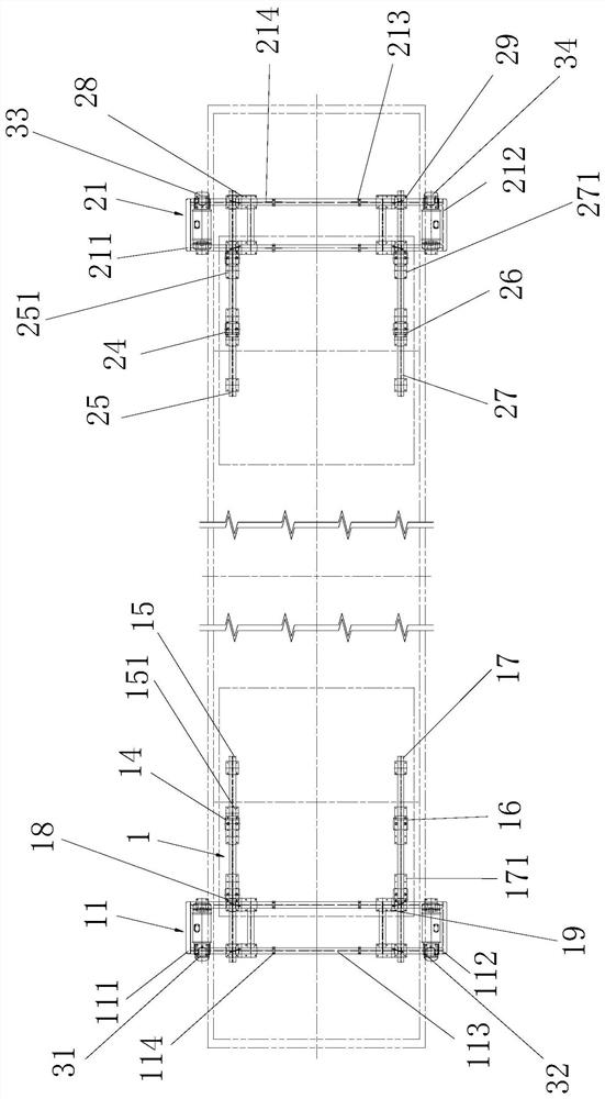 Floor-type-free pier stud bent cap formwork dismounting and mounting equipment and construction method