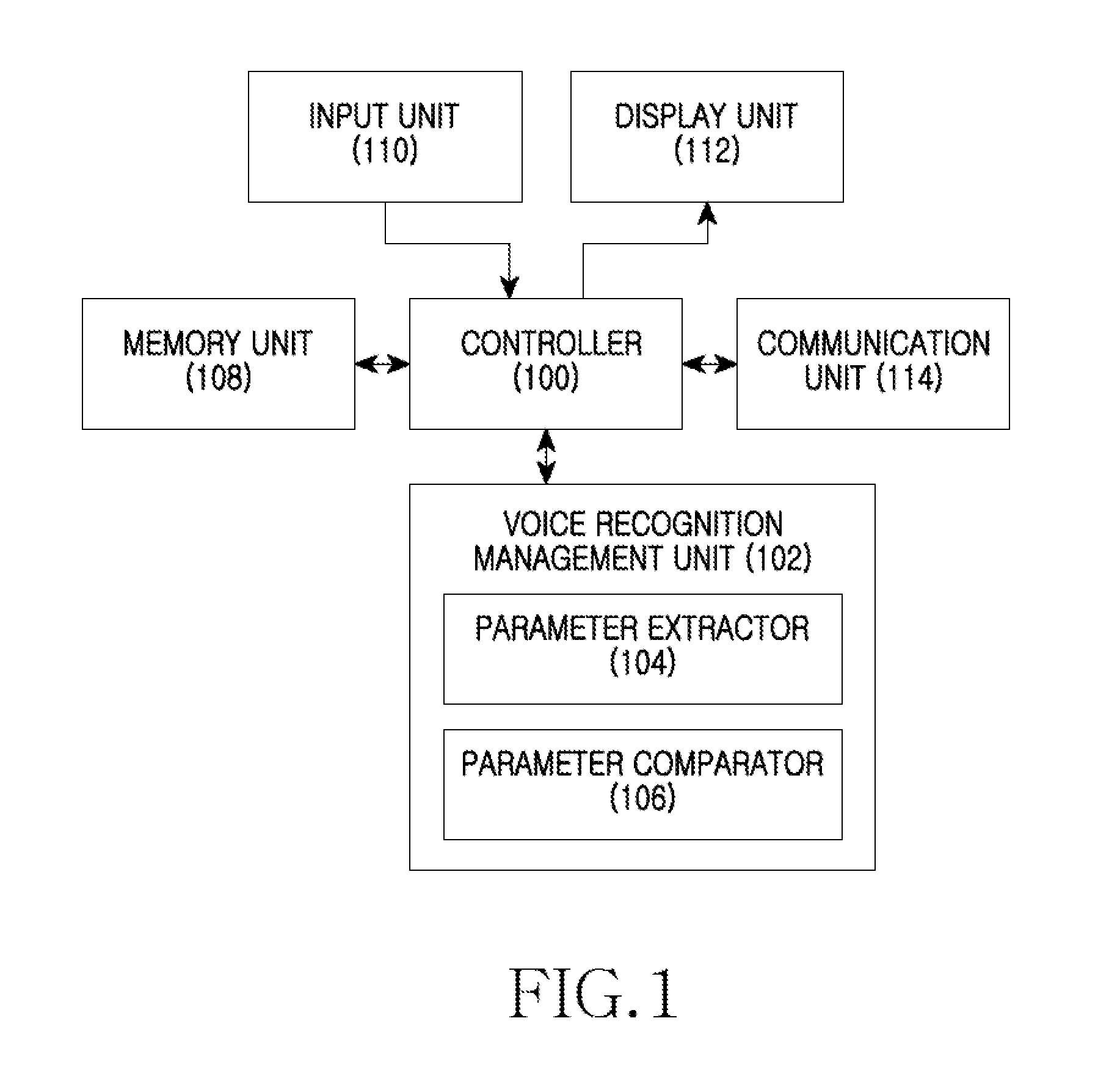 Apparatus and method for improving performance of voice recognition in a portable terminal