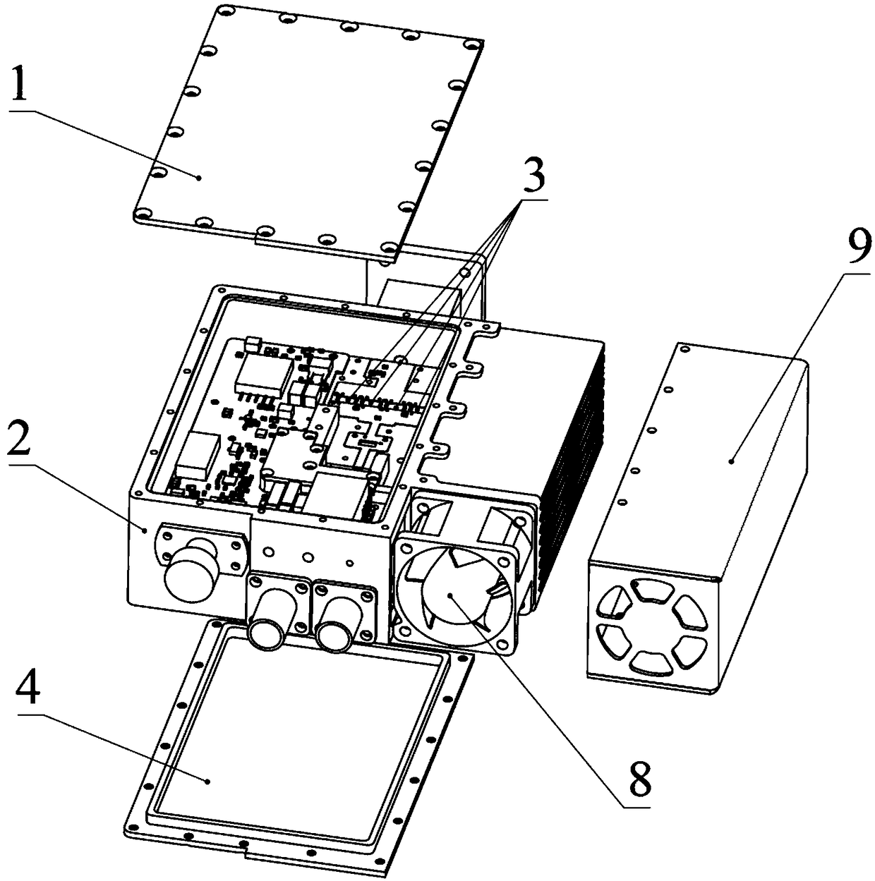 High efficiency heat dissipation power amplifier manufacturing method and heat dissipation cabinet