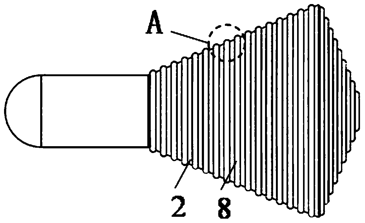 A v-cone flowmeter with bionic microstructure on the surface