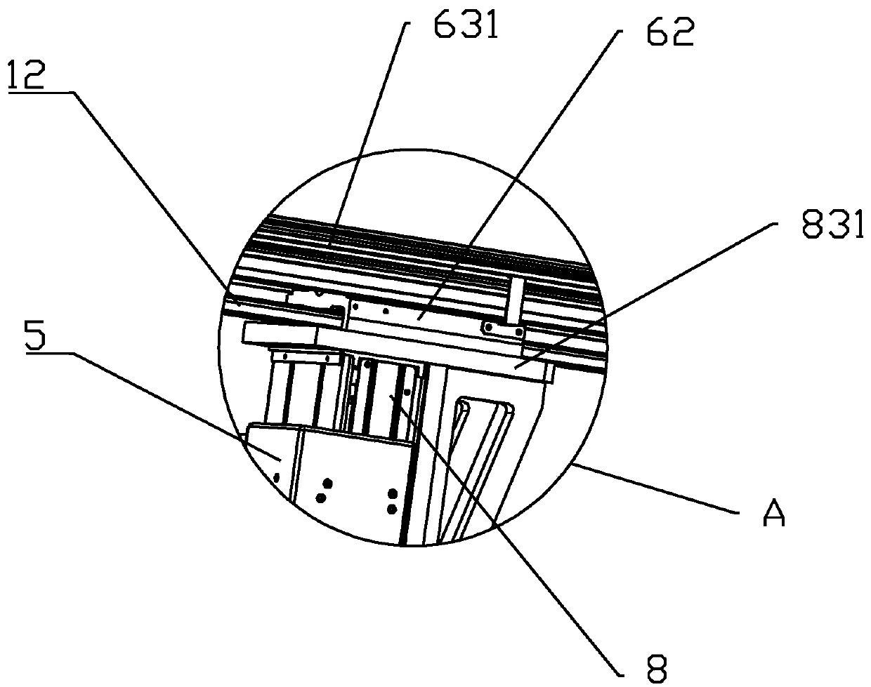 Tight-pressing turnover mechanism and straight pipe section surface scribing equipment