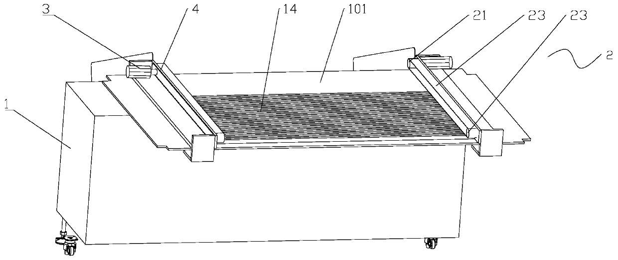 Tight-pressing turnover mechanism and straight pipe section surface scribing equipment