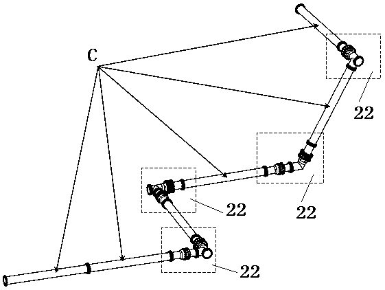 Gas Drilling Manifold System Capable of Angle Universal Adjustment