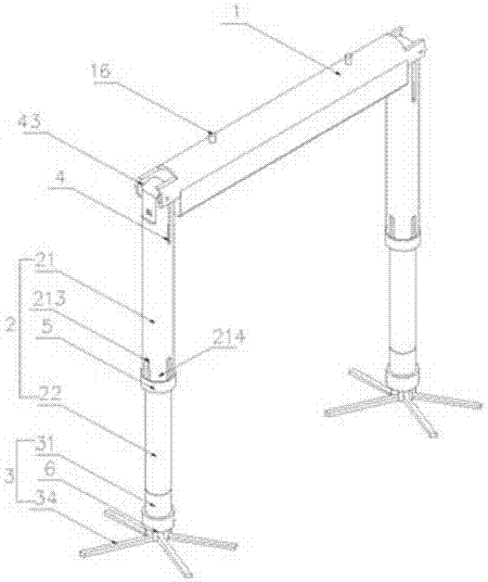 Bed tail frame for lumbar disc herniation traction