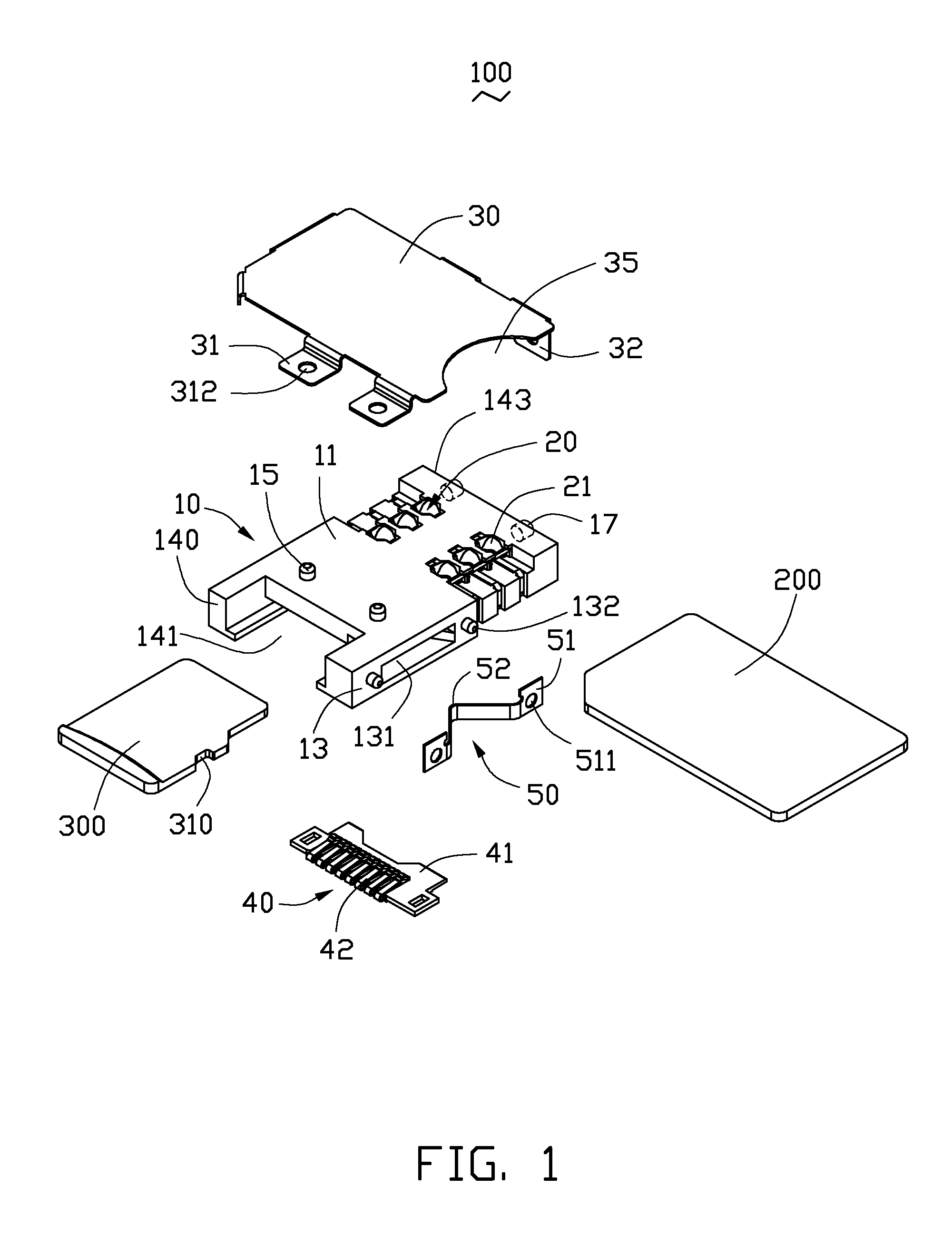 Smart card securing mechanism and electronic device using same