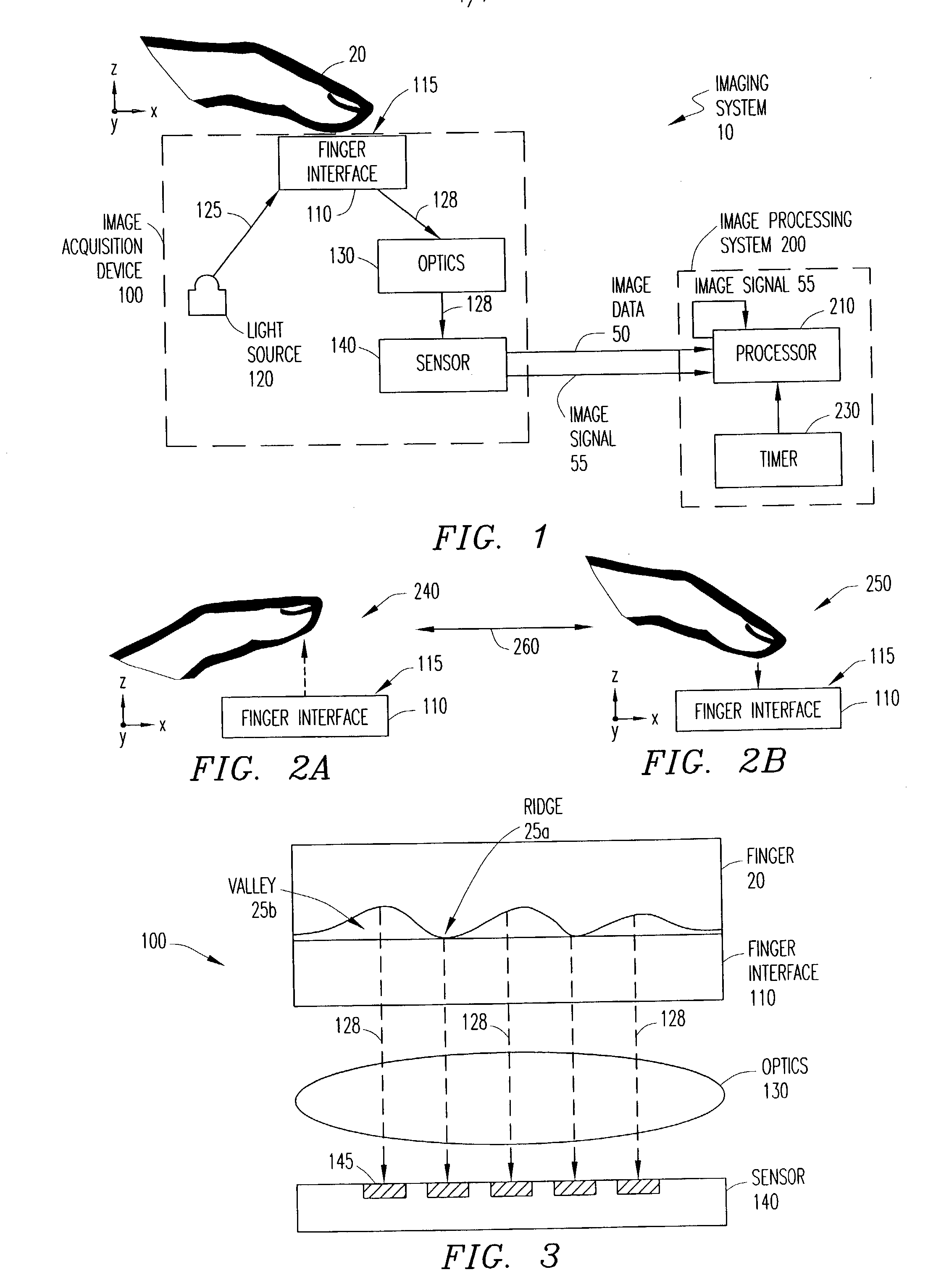 System and method for optically detecting a click event