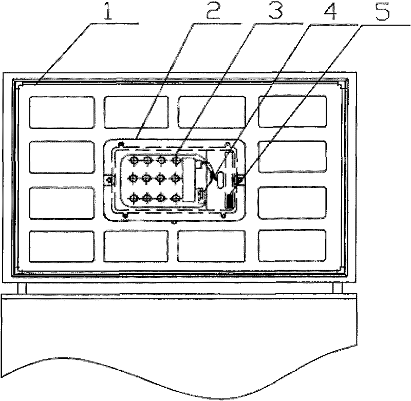 Illumination system for chest type refrigerator