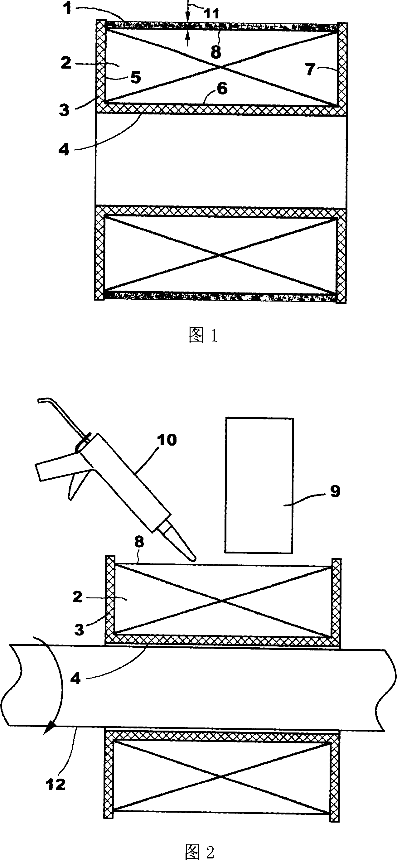 Application of silicone rubber in electromagnetic coil package and packing method