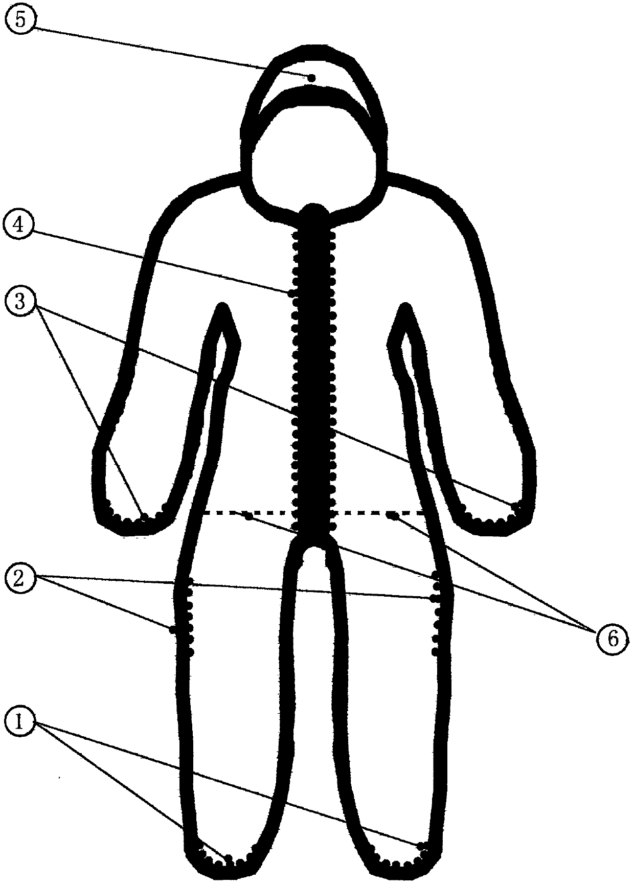 Full-function patient nursing clothes and trousers