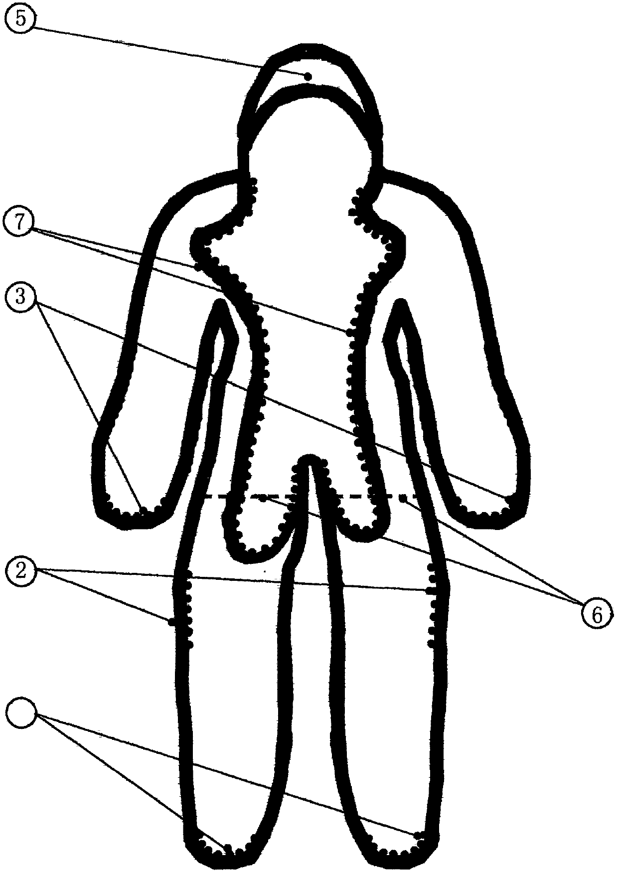 Full-function patient nursing clothes and trousers