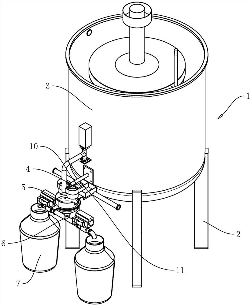 Switchable wine receiving device