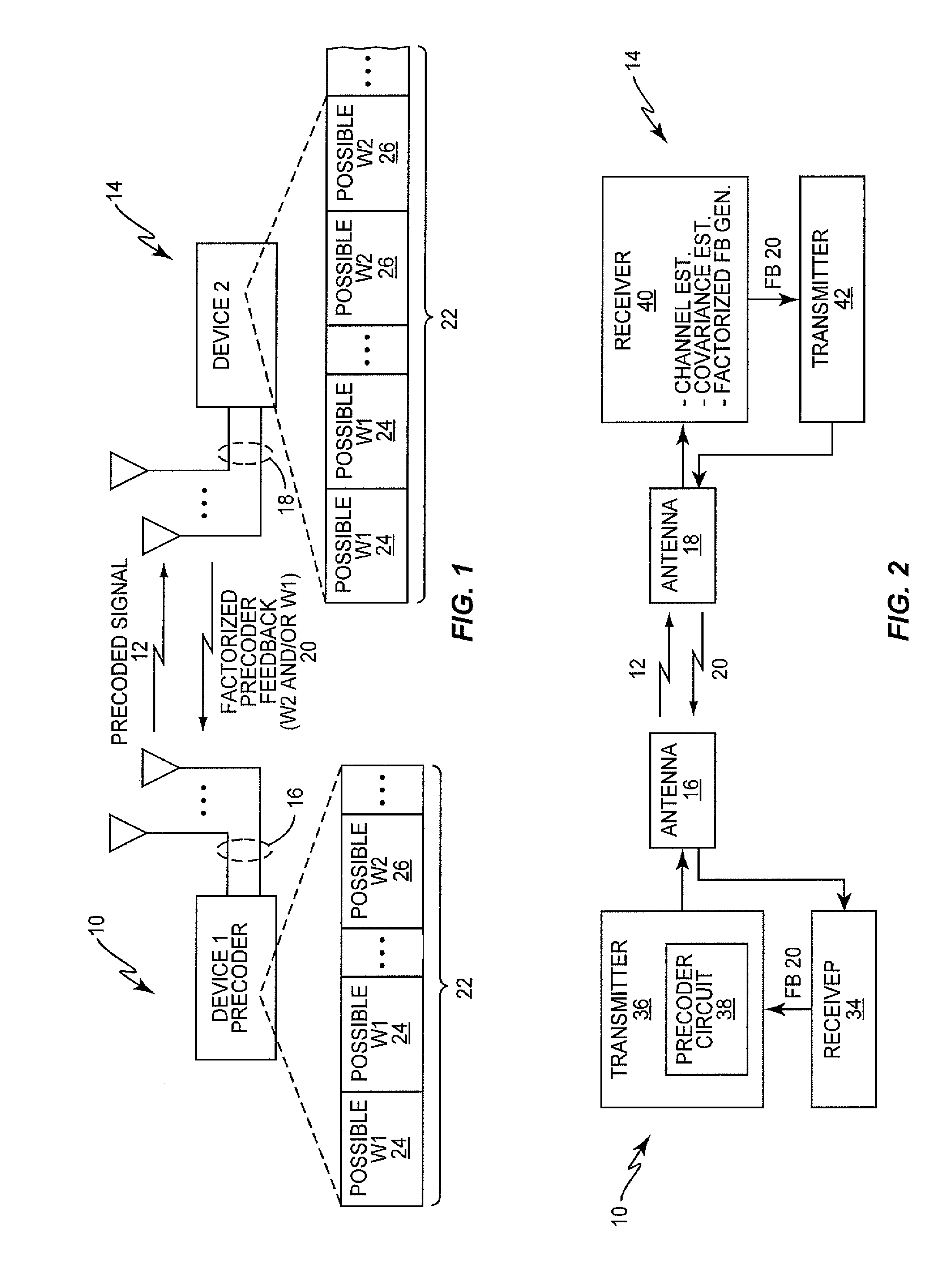 Method and apparatus for using factorized precoding