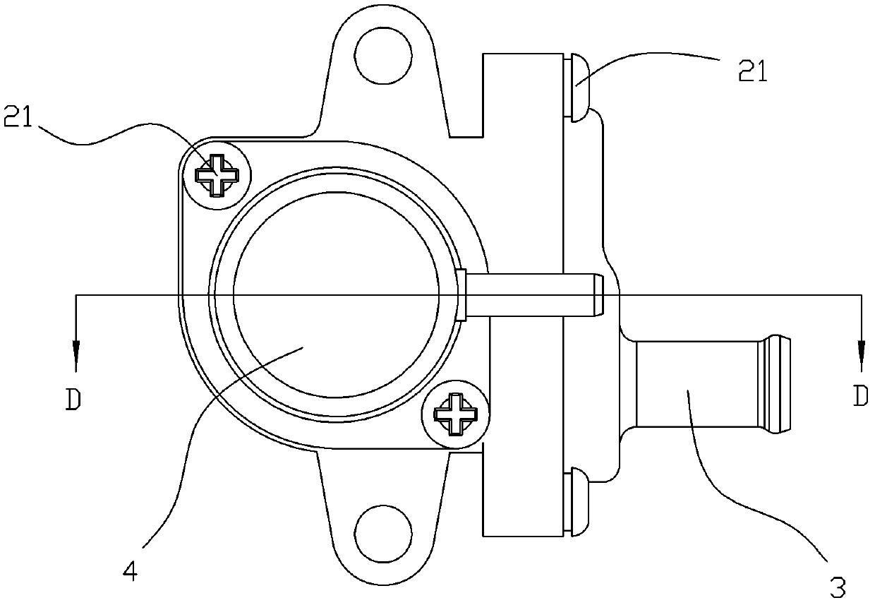 Motorcycle secondary air compensating valve