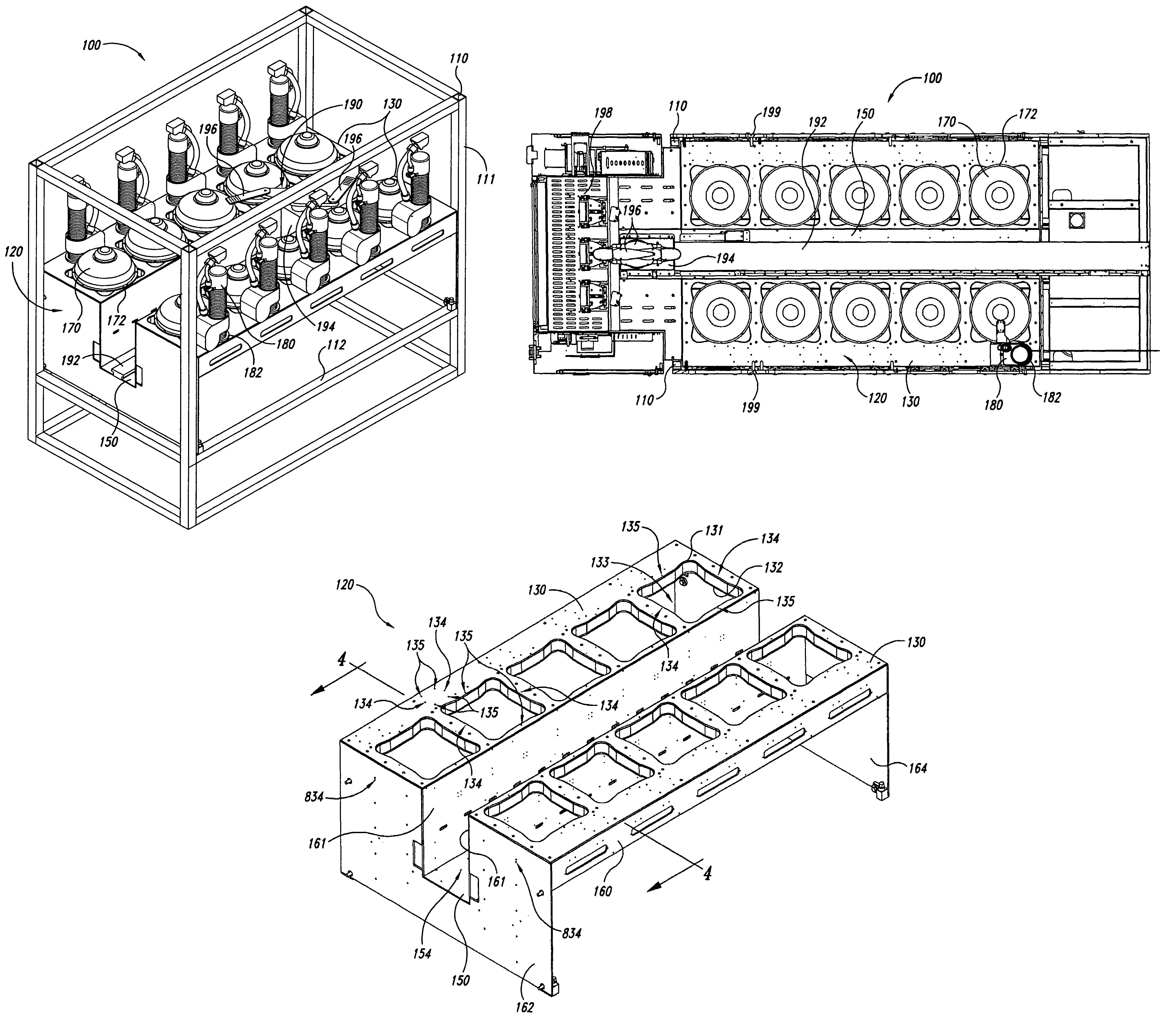Integrated tool with interchangeable wet processing components for processing microfeature workpieces