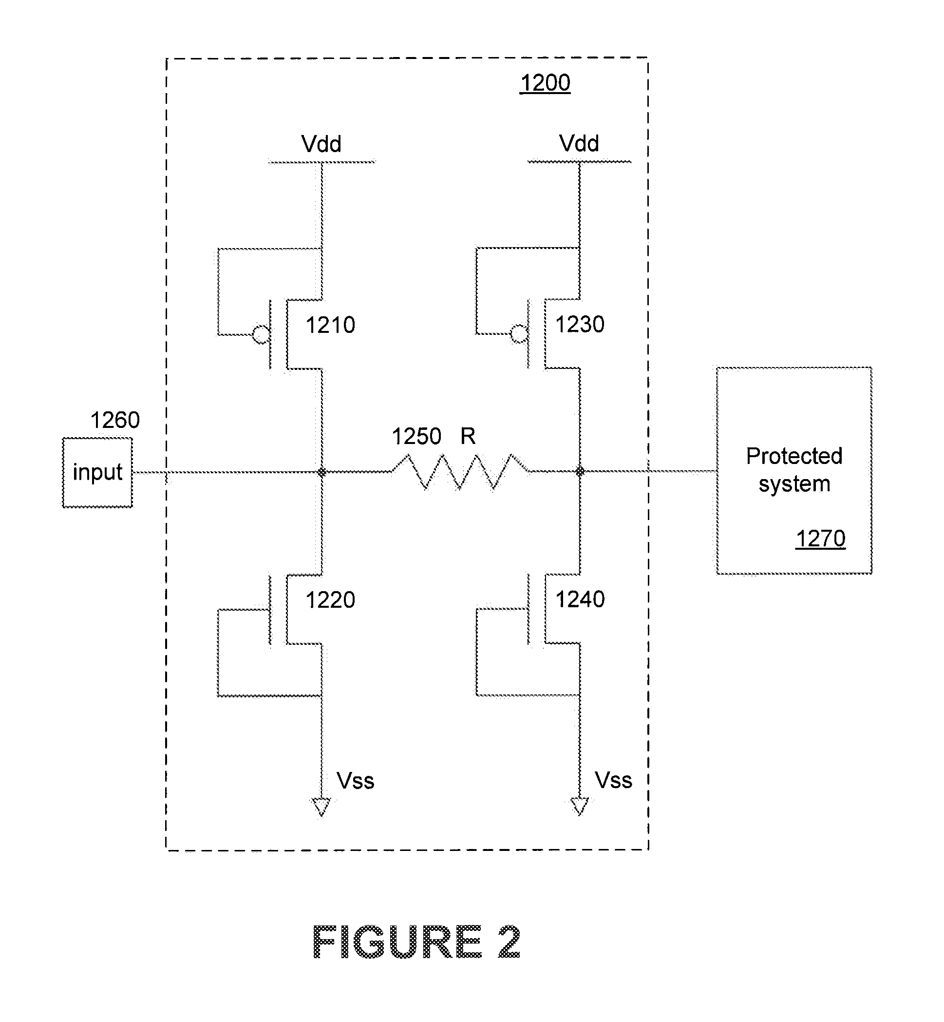 System and method for input pin ESD protection with floating and/or biased polysilicon regions