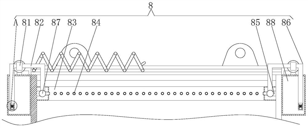 A material transport frame with anti-fall and crash-resistant functions in the construction industry