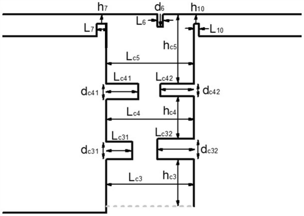 Radial three-cavity transit time oscillator with double output ports and microwave generation method