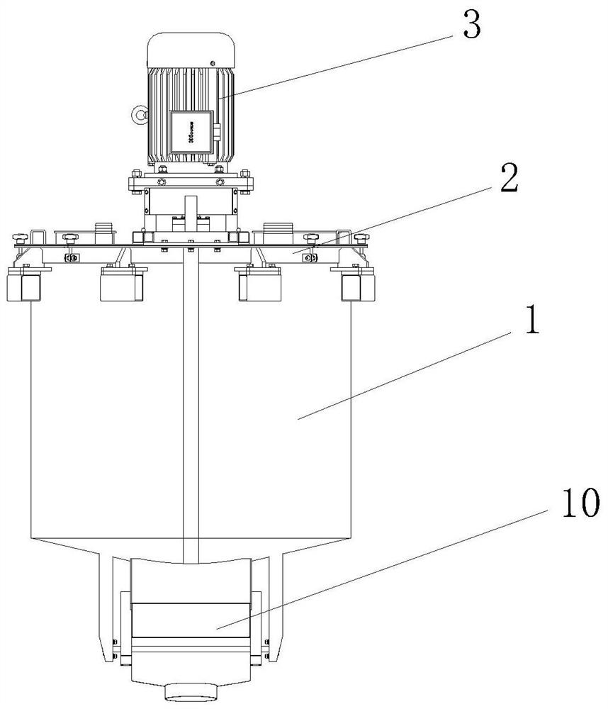 A graded slurry stirring device