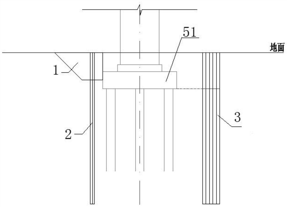 Method for correcting pile foundation offset through high-pressure grouting