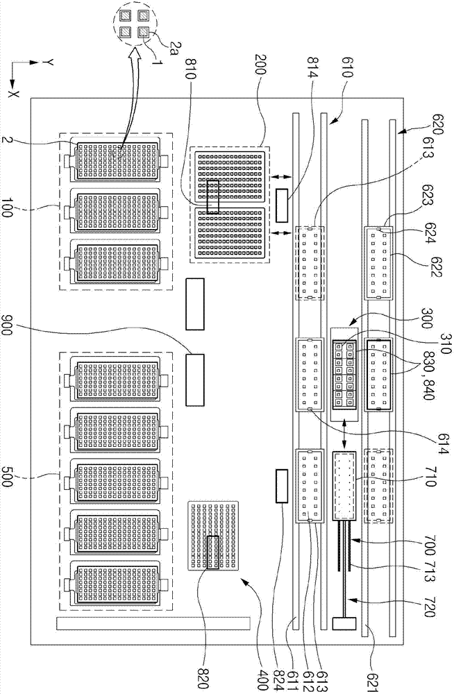 Apparatus for testing elements
