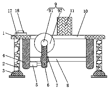 Aluminum profile cutting device with fast fixing function