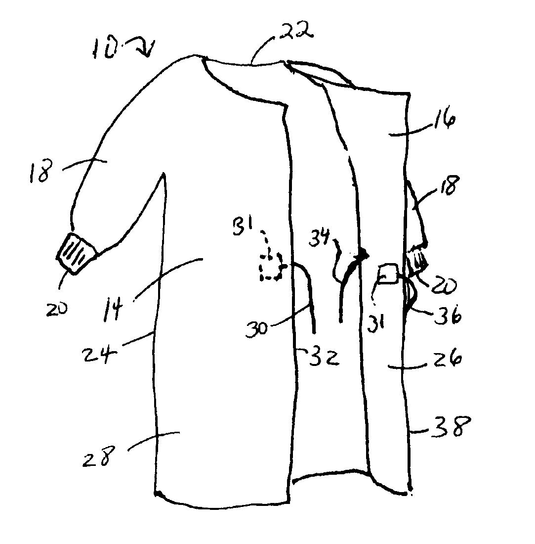 Patch For Securing A Surgical Gown Tie