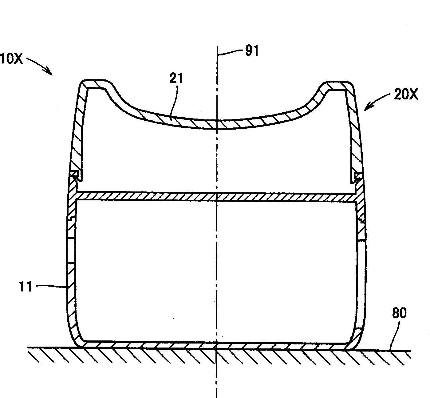 Wrist securing device for pulse wave measuring apparatus, and pulse wave measuring apparatus
