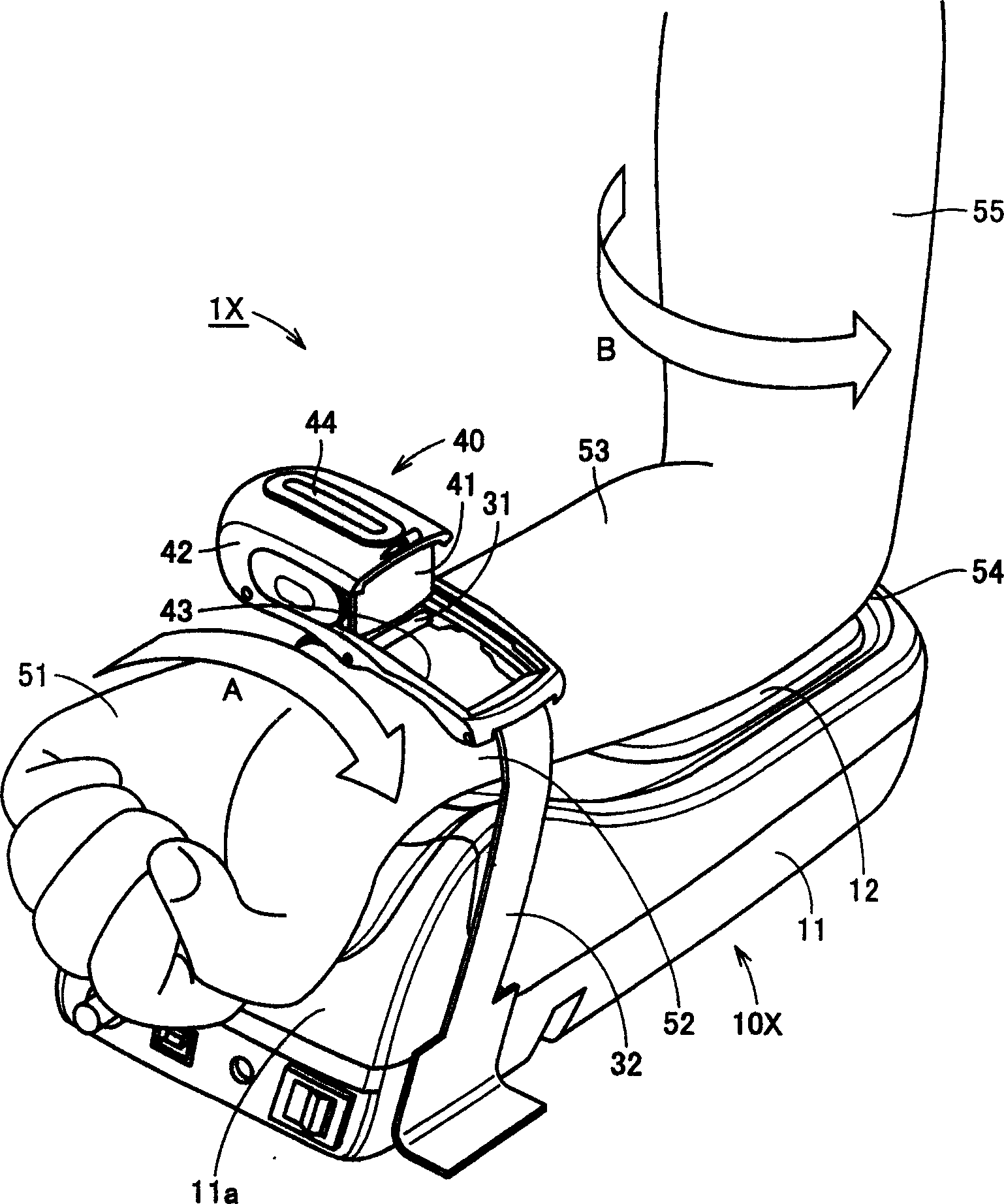 Wrist securing device for pulse wave measuring apparatus, and pulse wave measuring apparatus