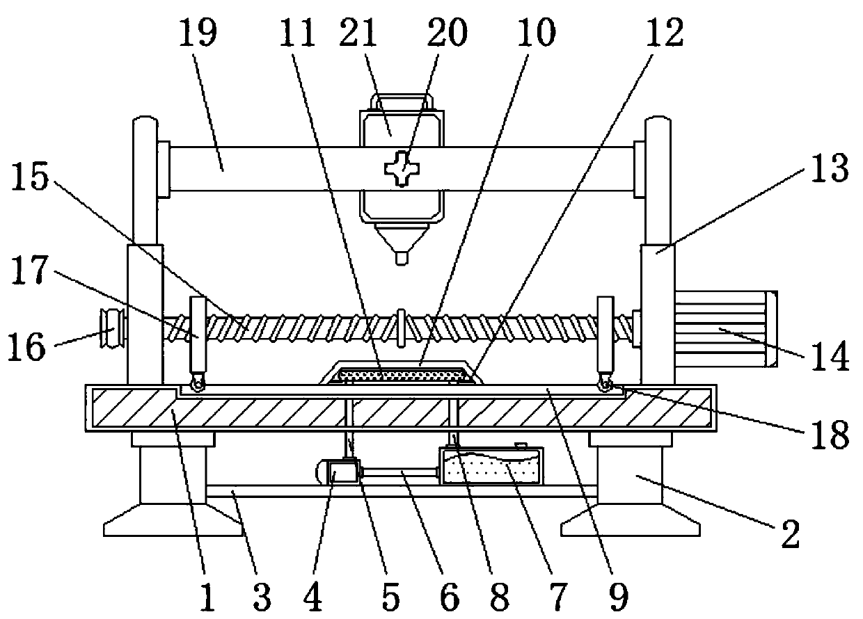 Welding support device convenient to finely adjust for quartz-crystal resonator processing