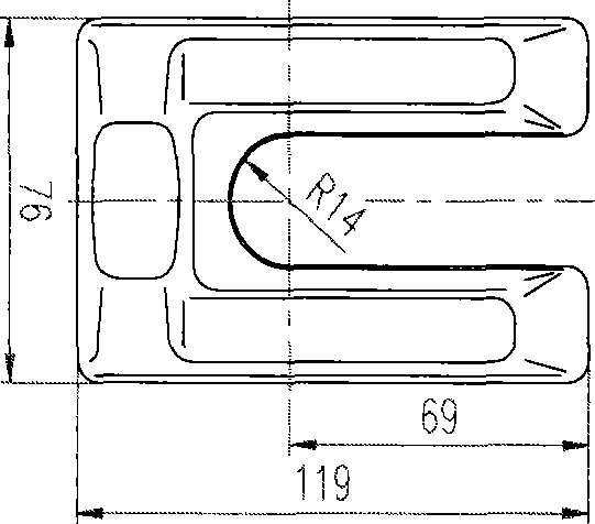 Die seat for prolonging service life of trimming die bore convex-narrow structure