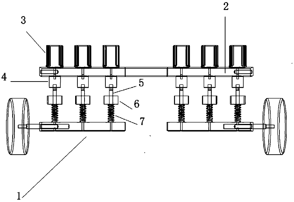 AGV suspension elastic adjustment method and system