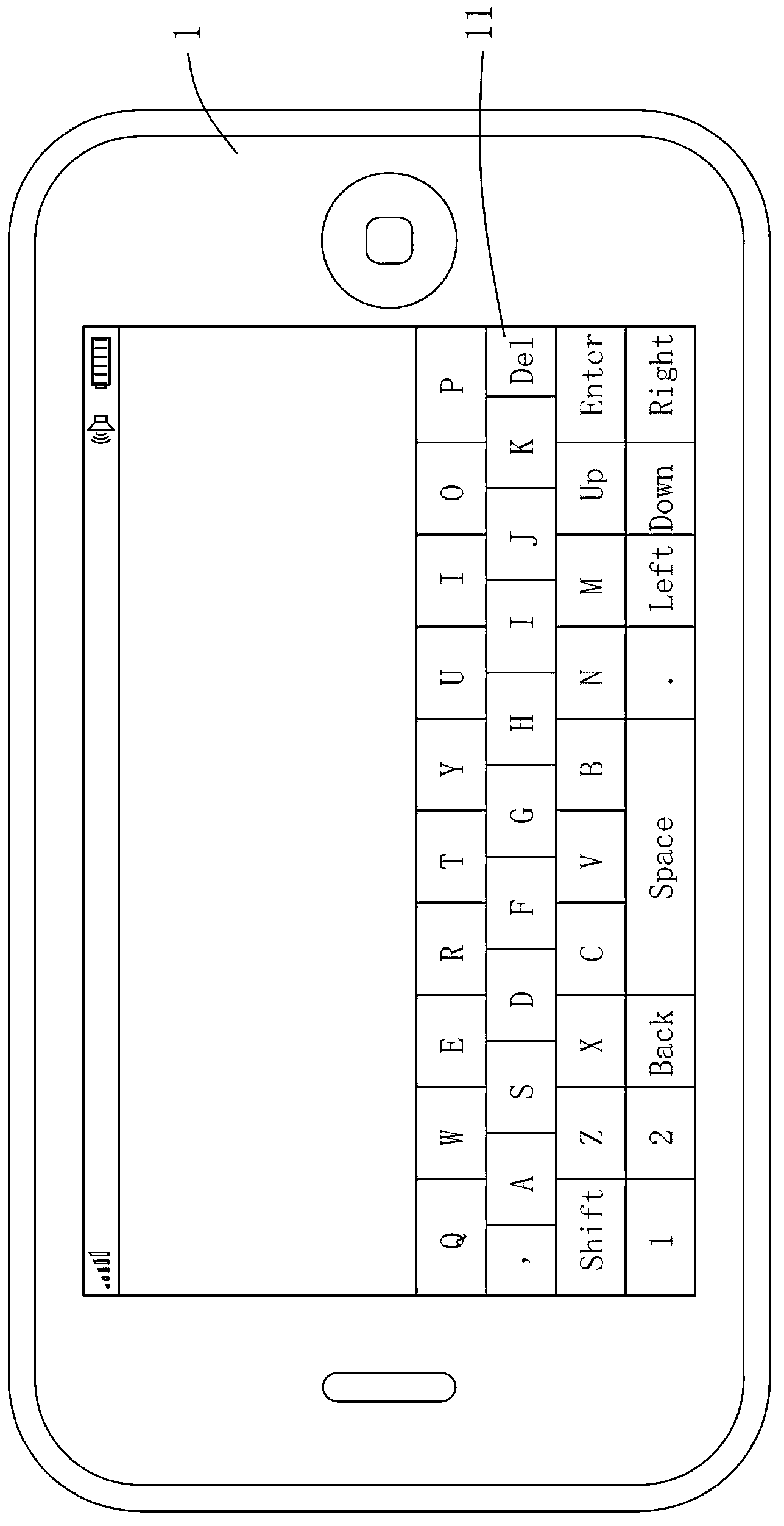 Keyboard key arrangement method and hand-held electronic device using such method