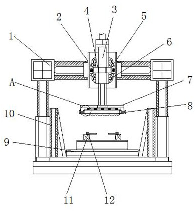 An edge cutting device for pcb substrate production