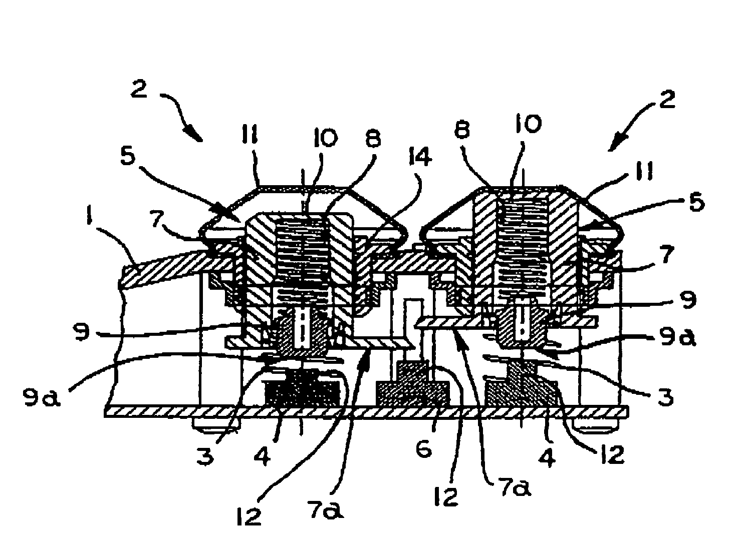 Operating device for manual actuation of hoisting equipment
