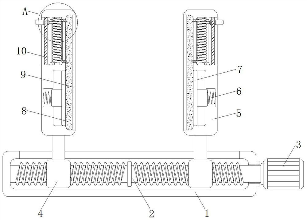 A clamp for hardware with adjustable clamping degree and capable of clamping various shapes