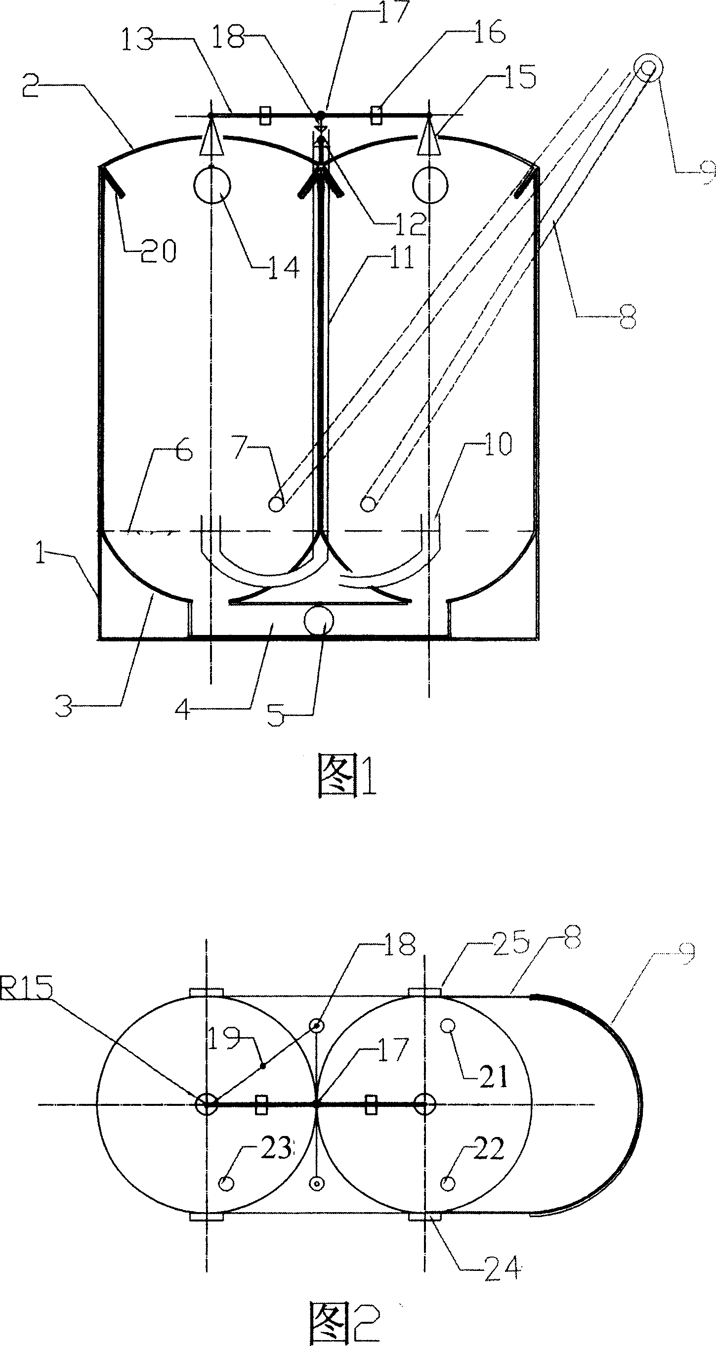 Melon, fruit and vegetable washing machine by new method