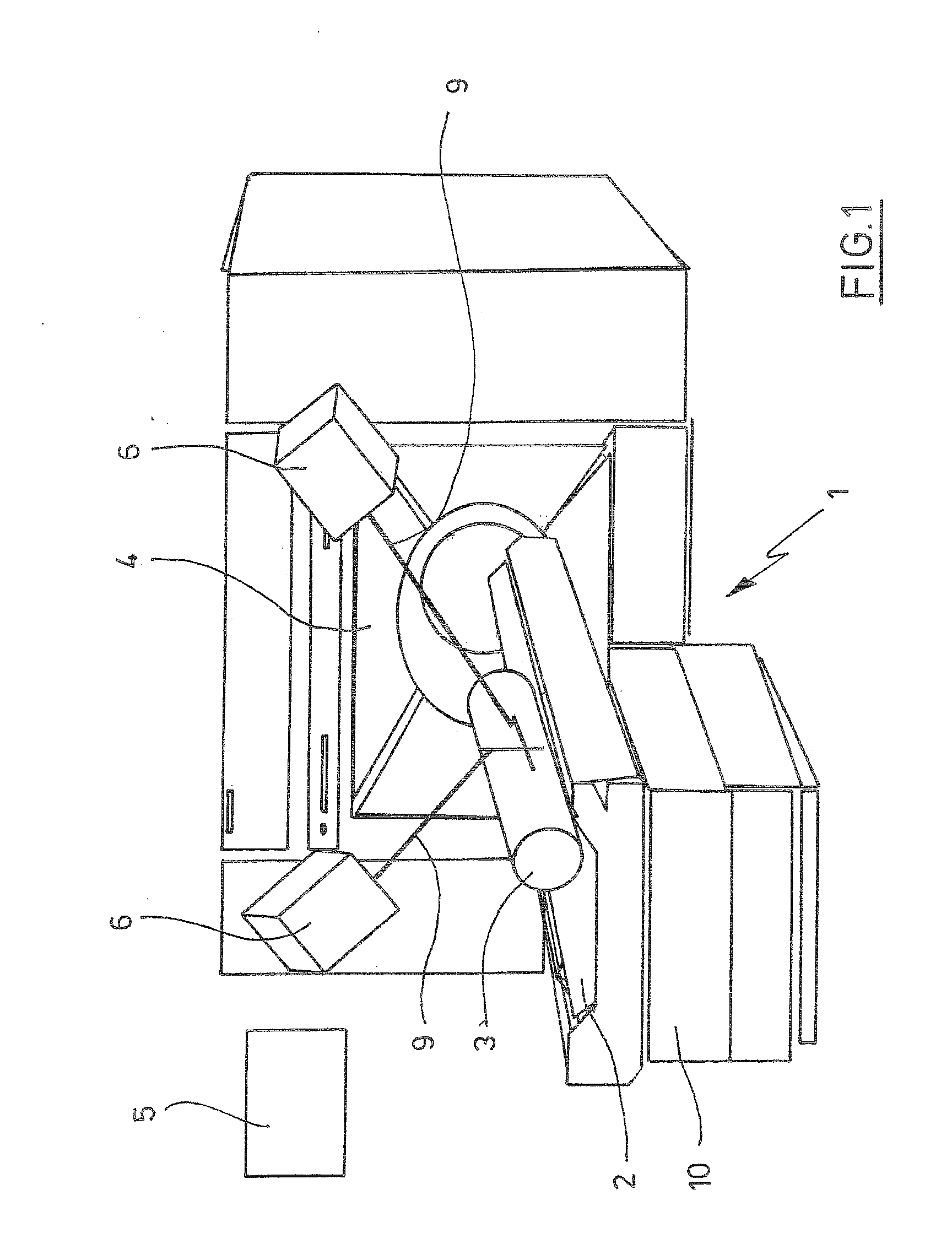 Apparatus and method for the representation of an area on the surface of a patient's body