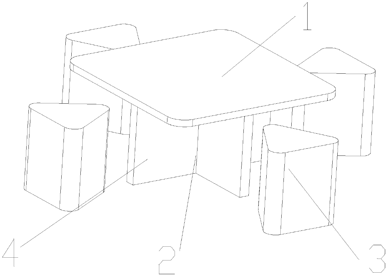 Tea table assembly