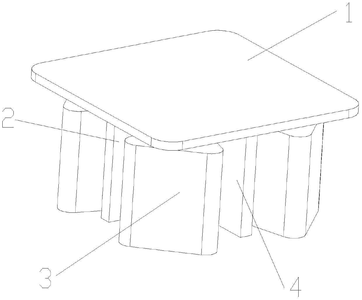 Tea table assembly