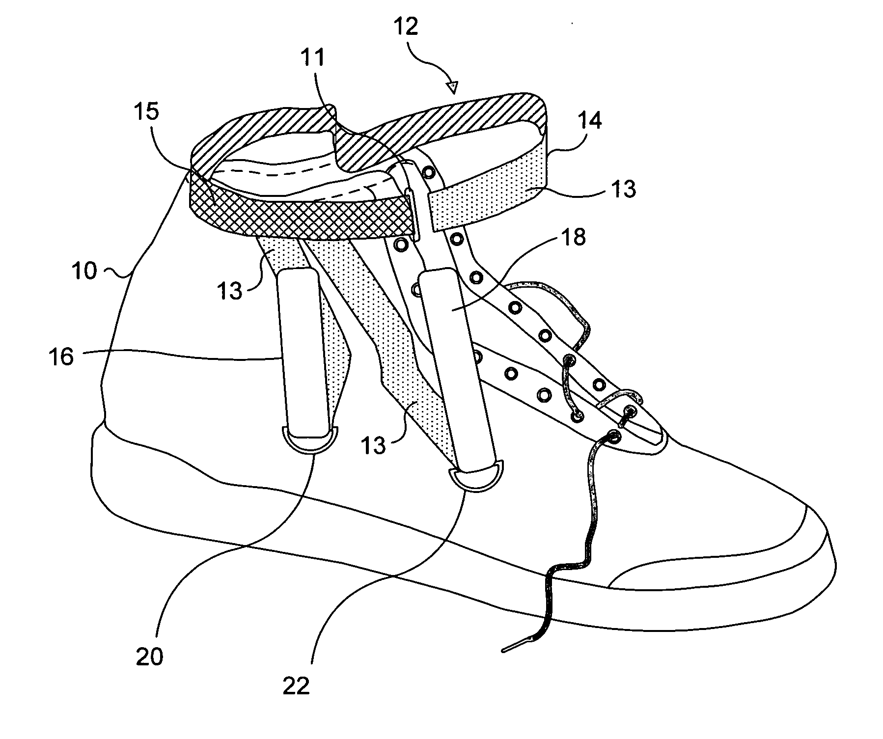 Ankle and foot stabilization support